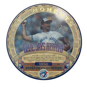 Toronto Blue Jays Cookie Tin Dave Stiebs No-Hitter 1991 History  7" New Sealed